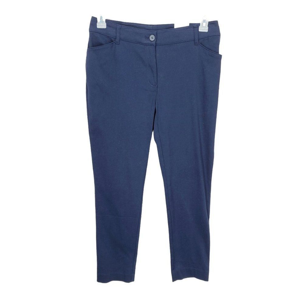 Chico's Women's Navy‎ Blue Perfect Stretch Slim Leg Ankle 570255765 Pants 0 4